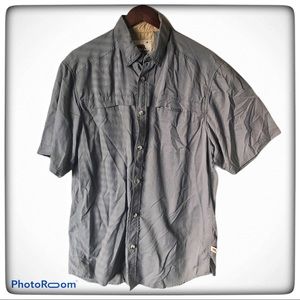 Dakota Grizzly Mens Large Fishing Shirt Gray